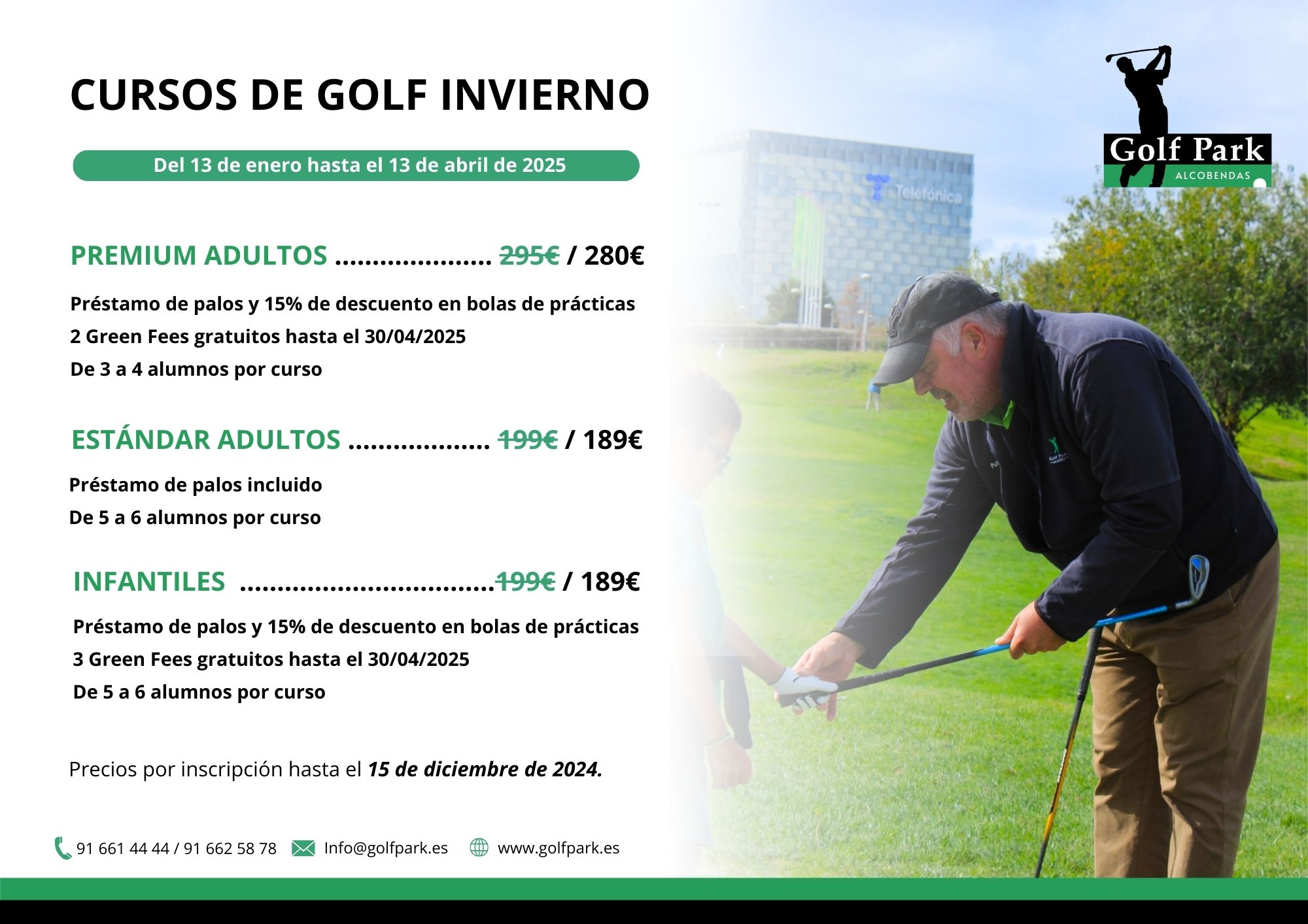 CURSOS DE GOLF DE INVIERNO 